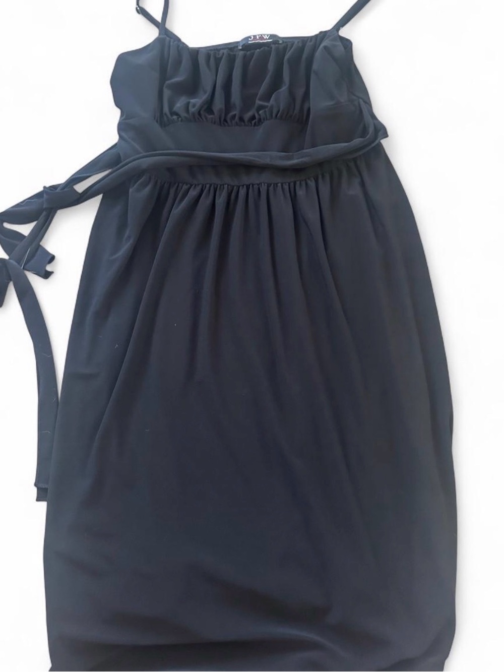 Women’s Black Mini Dress with Tie Waist